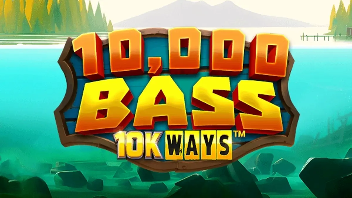 Interface do slot 10,000 Big Bass 10K Ways com tema de pescaria