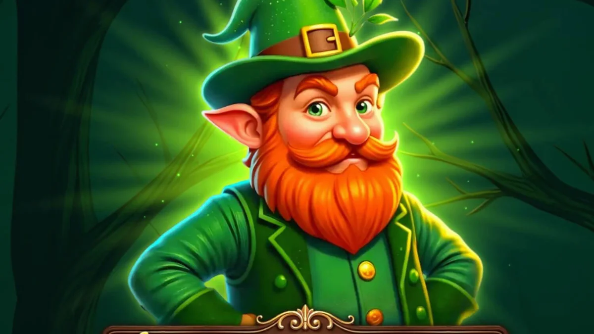 Cenário vibrante e mágico do slot Majestic Leprechaun com elementos da cultura irlandesa